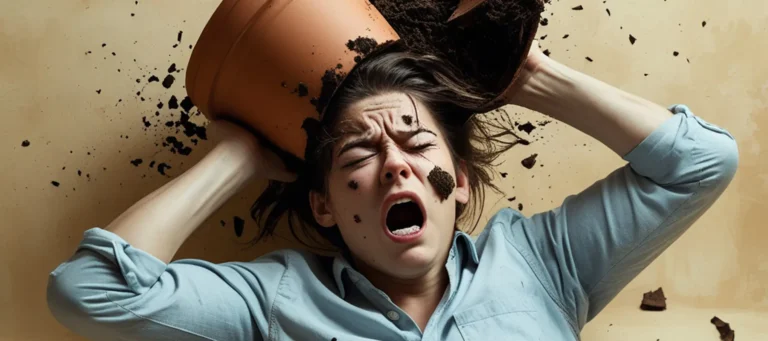 mujer en el piso luego de caerle una meceta en la cabeza responsabilidad civil